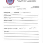 Resident Complaint Form