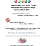 2025 Stewartstown Area Senior Center May Bingo
